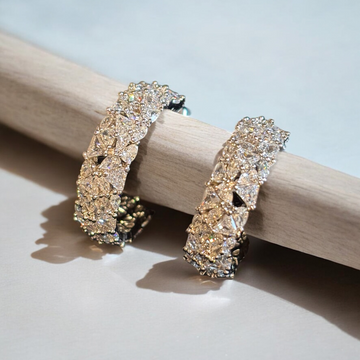 Diamond cluster hoops